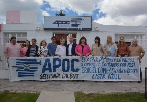 Elecciones en APOC Chubut: Graciela Gómez presentó a los integrantes de la “Lista Azul” e irá por la reelección