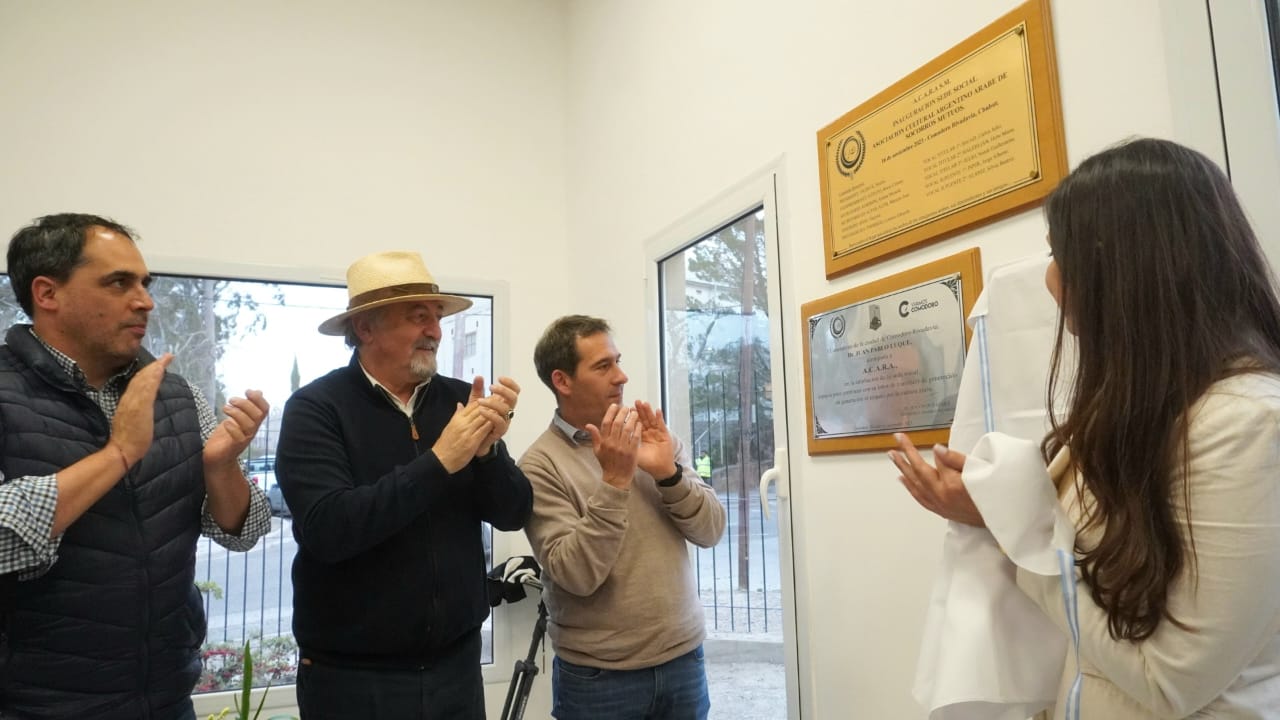 Luque inauguró la ampliación de la sede social de la Asociación Cultural Argentino Árabe