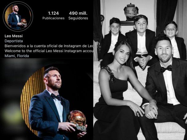 Lionel Messi renovó su foto de perfil en Instagram y compartió el backstage del Balón de Oro