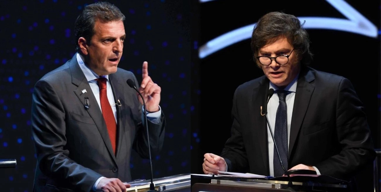 Hoy sortean los seis temas del debate entre Massa y Milei de cara al balotaje