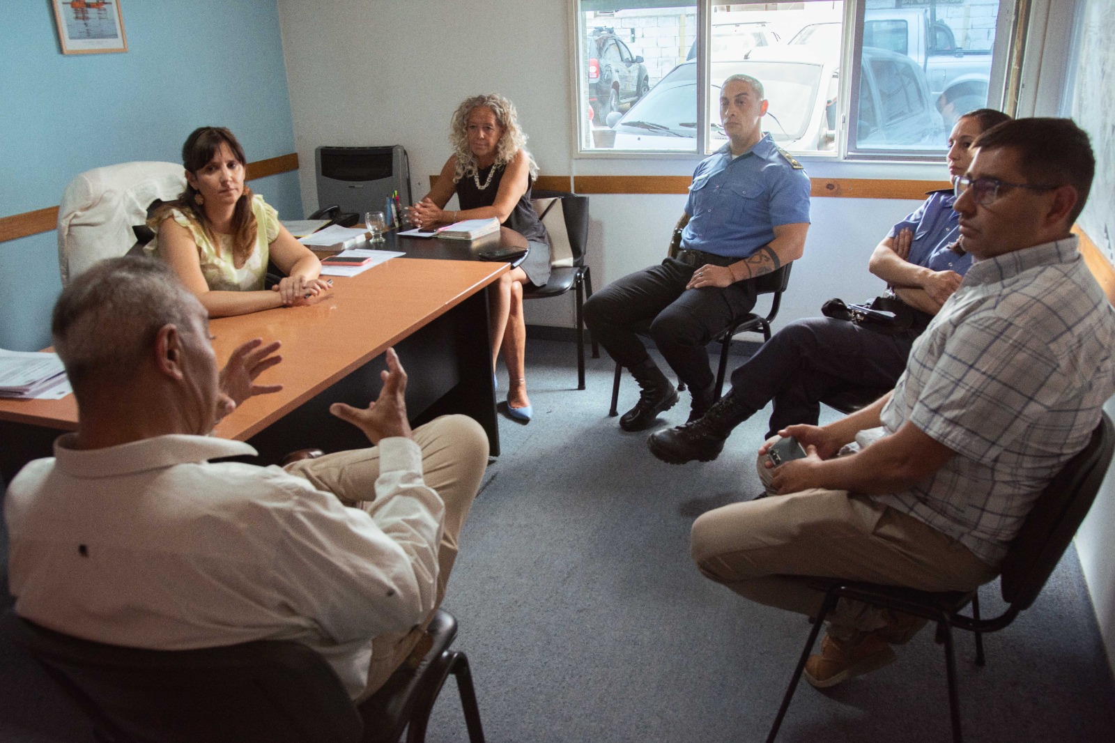 La Municipalidad de Rawson coordinó con autoridades policiales el operativo de seguridad para la apertura de temporada en Playa Unión