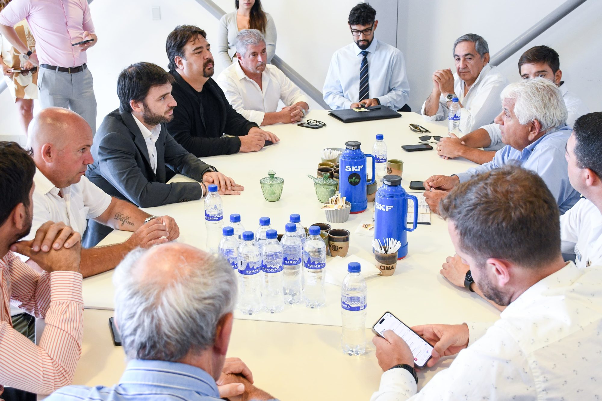 Torres y Sastre se reunieron con las autoridades de la CIMA con el eje puesto en las políticas de comercio exterior, la generación de empleo y la educación