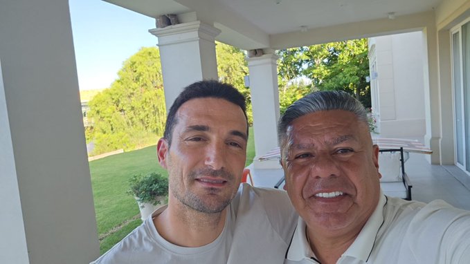 La foto de Chiqui Tapia y Lionel Scaloni que ilusiona a todos los argentinos