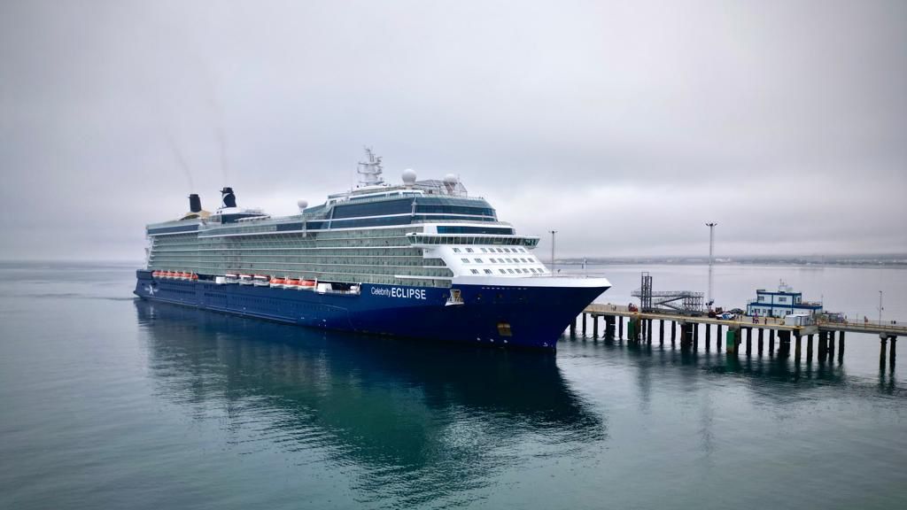 Puerto Madryn inicia el año con el crucero más grande