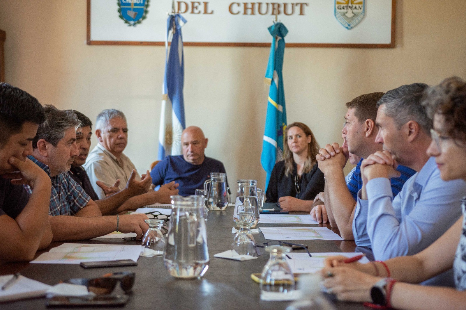 Provincia llevó tranquilidad a los productores del Valle por los niveles de agua del Río Chubut