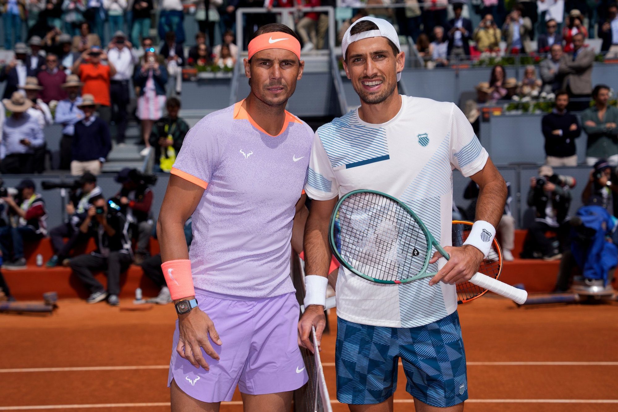 Nadal venció a Cachin y se metió en los octavos de final del Masters 1000 de Madrid