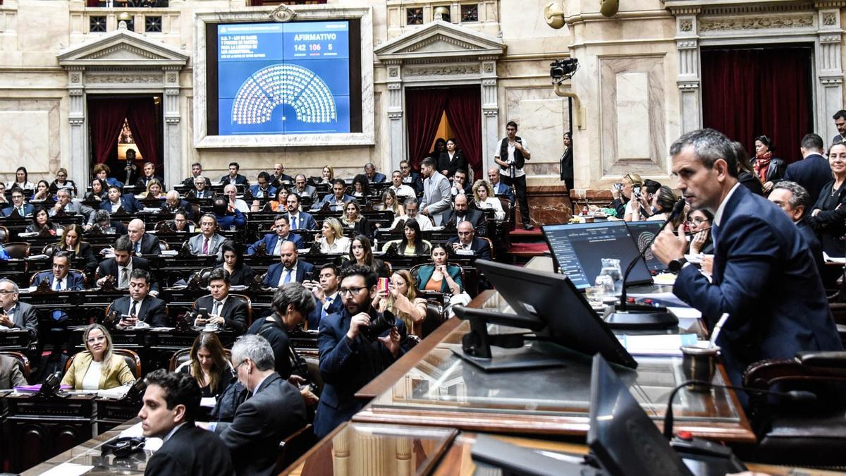 Ley Bases: El Gobierno logró la aprobación en general con 142 votos a favor