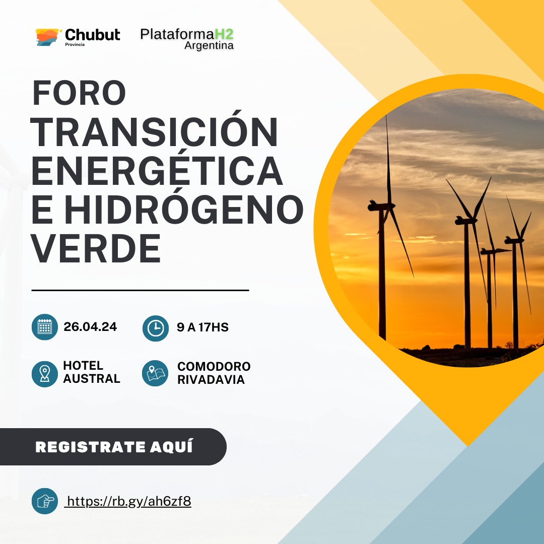 Chubut será sede del Foro sobre “Transición Energética e Hidrógeno Verde”: Torres dijo que la Provincia “debe ser una vidriera para el mundo”