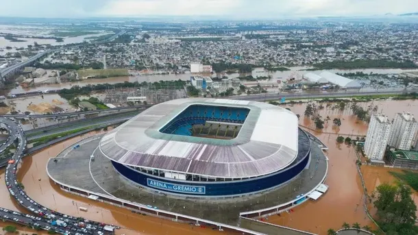 Por las inundaciones en Brasil, postergaron el partido entre Estudiantes y Gremio