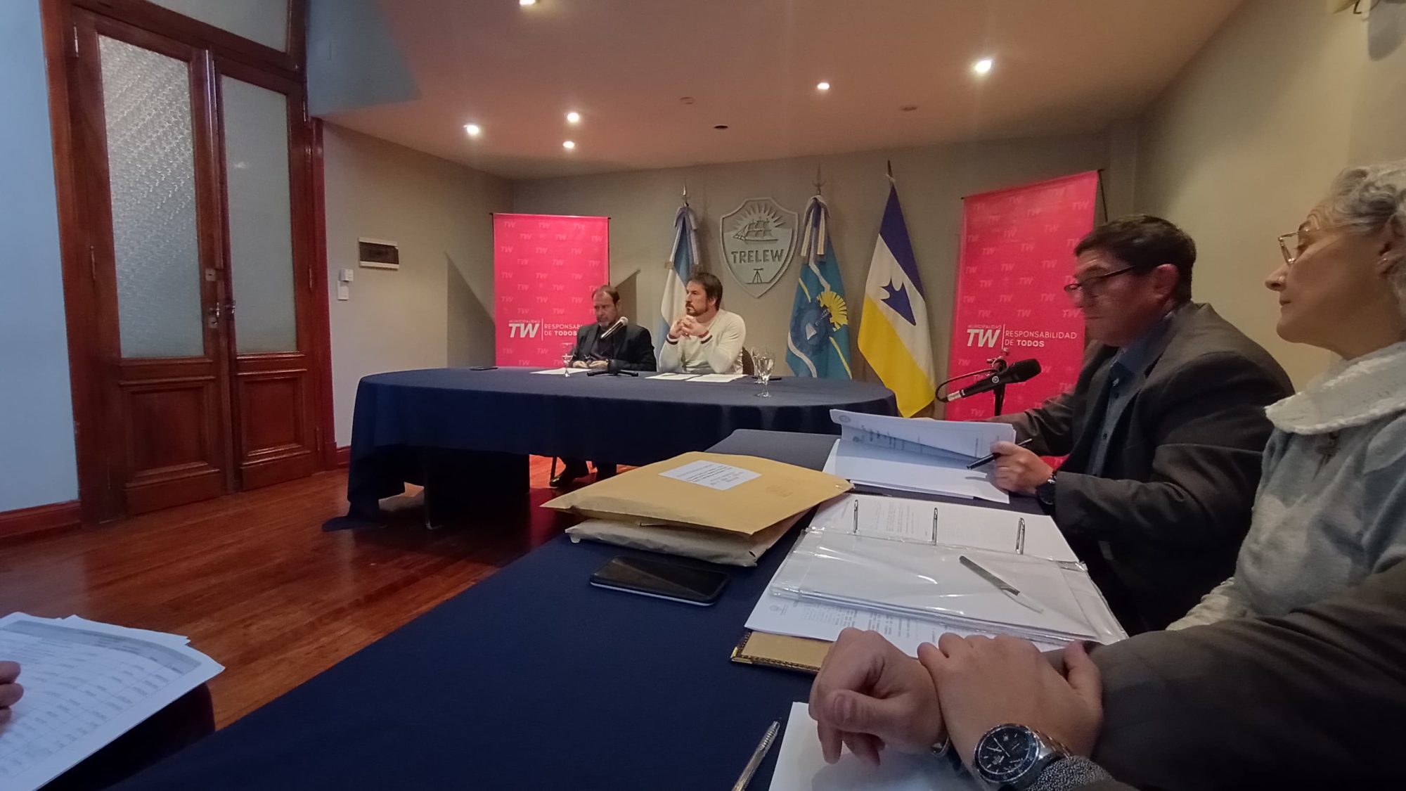 Merino avanza con la obra pública en Trelew: “Seguimos administrando de manera responsable el dinero de los contribuyentes”