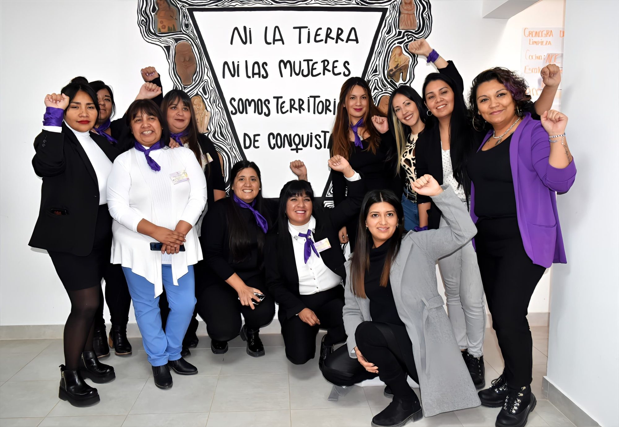 Ni Una Menos: se descubrió un mural en el Centro Integral de la Mujer