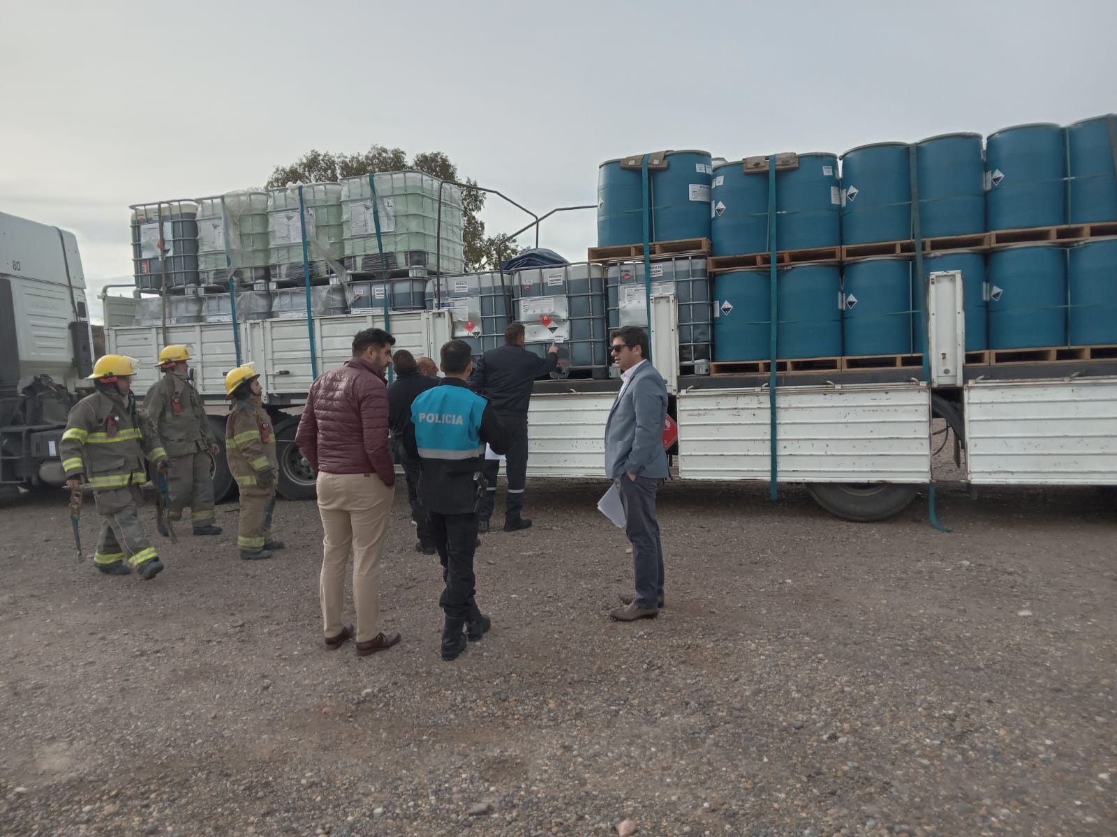 Fiscalía requisó el camión que intentó ingresar a Chubut con remitos falsos y transportando material peligroso