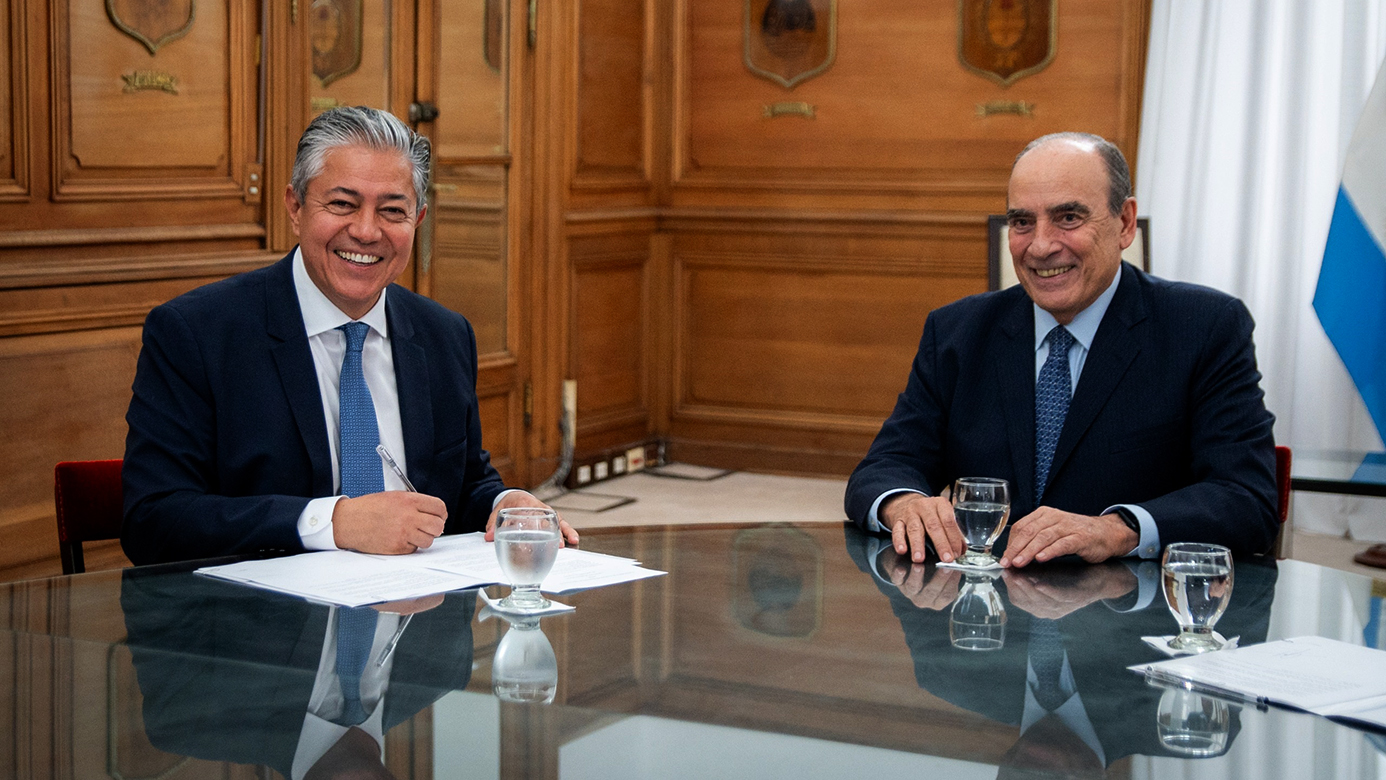 Figueroa se reunió con Francos por la reactivación de la obra pública