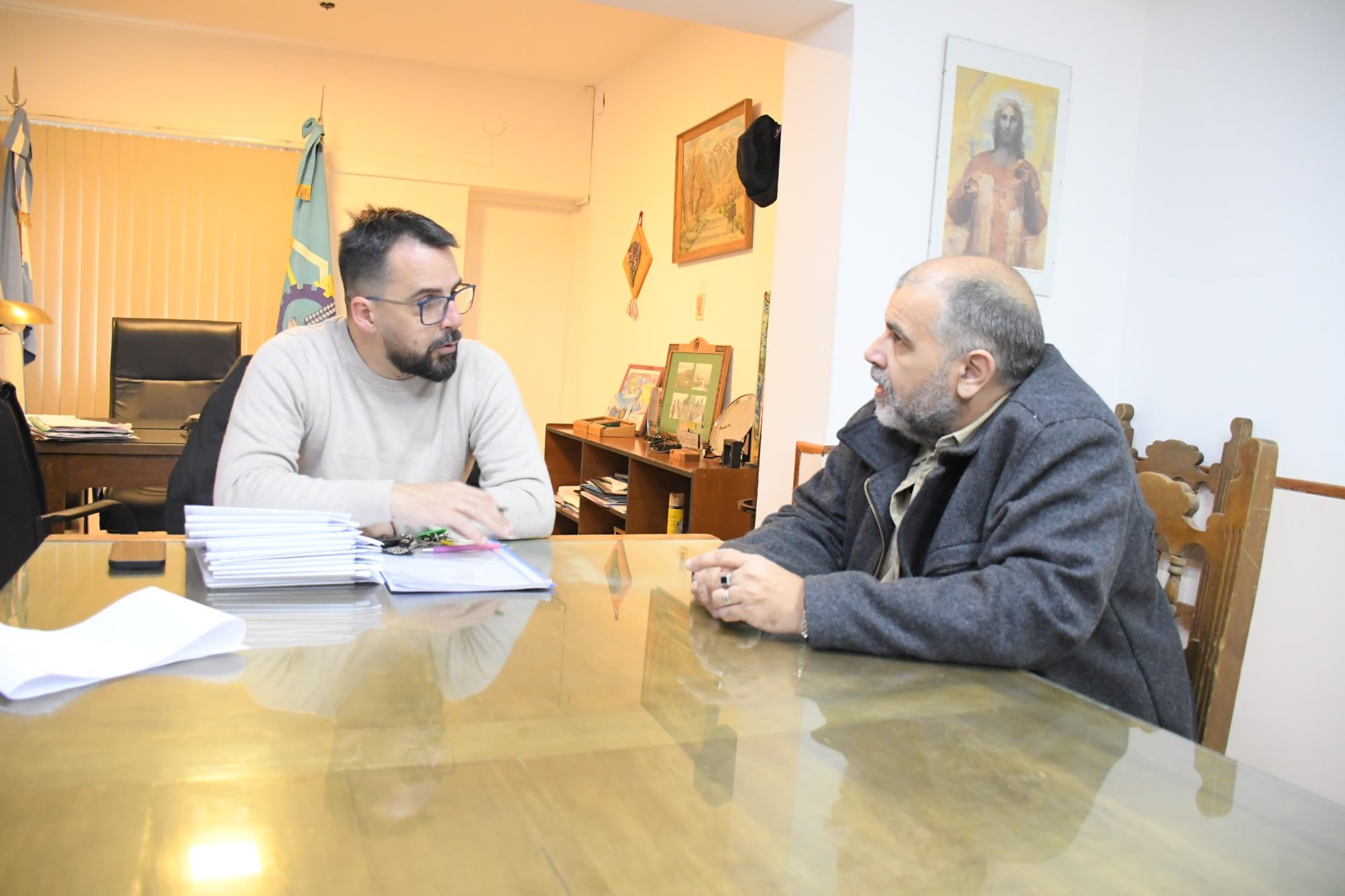 Taccetta recibió a representante del gremio UPCN