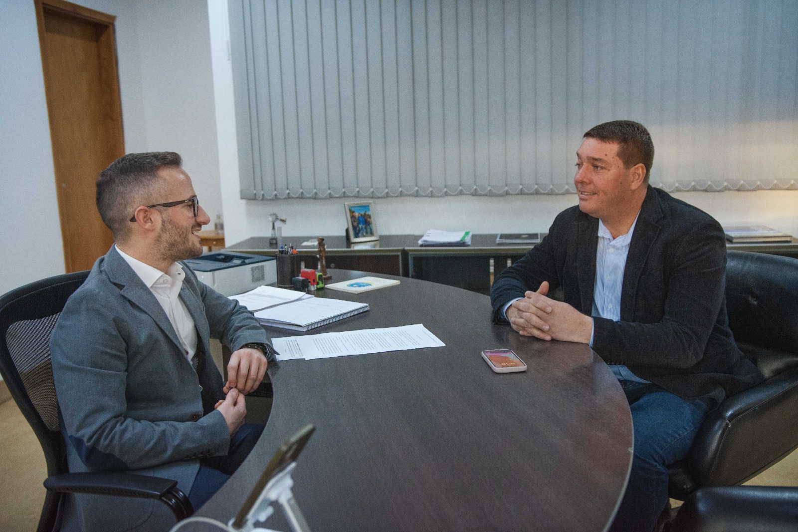 Biss y Parodi dialogaron sobre la situación actual del transporte, debido a la falta del subsidio que aportaba el Gobierno Nacional a través del Fondo Compensador