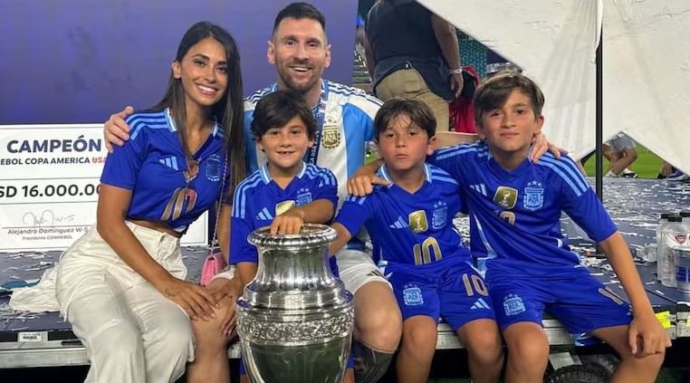 El mensaje de Antonela Roccuzzo para Lionel Messi tras la consagración de Argentina en la Copa América 2024