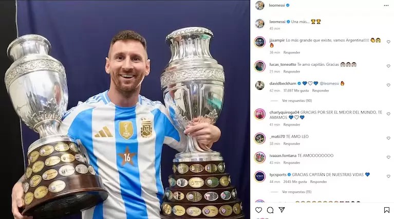 “Una más”: El emotivo mensaje de Lionel Messi en plena madrugada tras ser campeón de la Copa América 2024