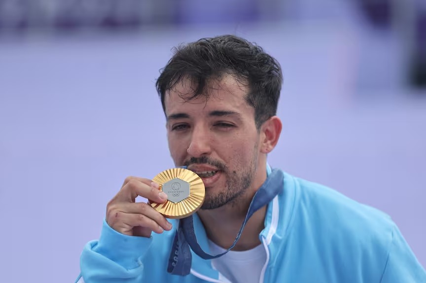 José el “Maligno” Torres le dio la primera medalla de oro a Argentina en París tras consagrarse en el BMX freestyle