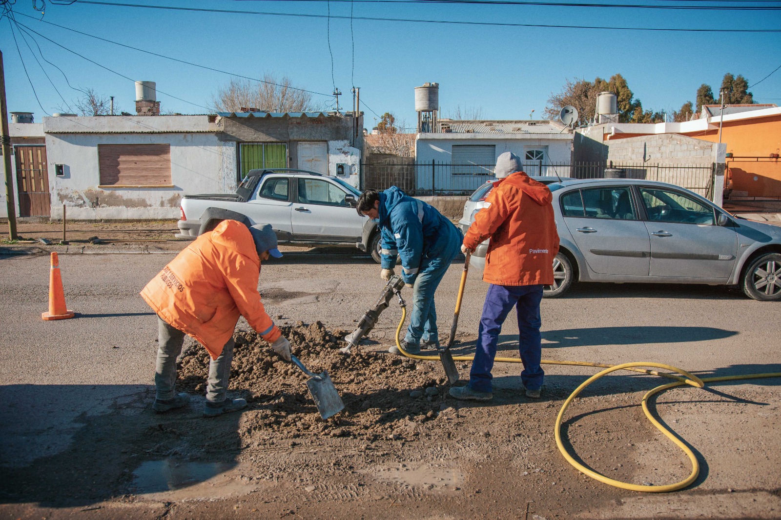 Rawson: Obras Públicas avanza con el mantenimiento de calles