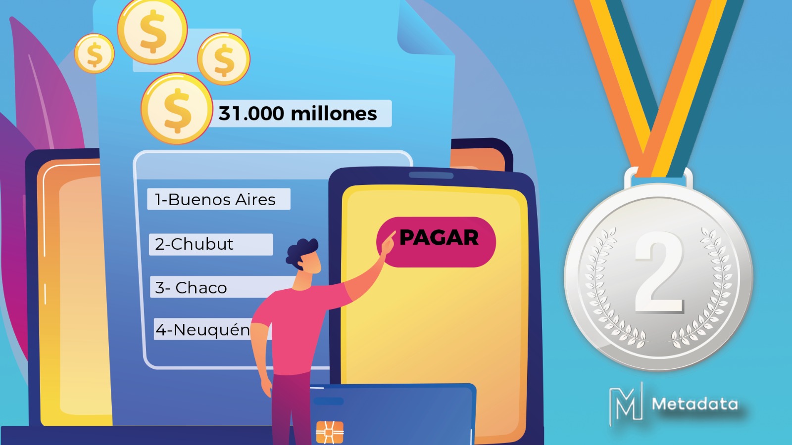 Chubut fue la segunda provincia del país que más deuda pagó en julio con más de $ 31.000 millones