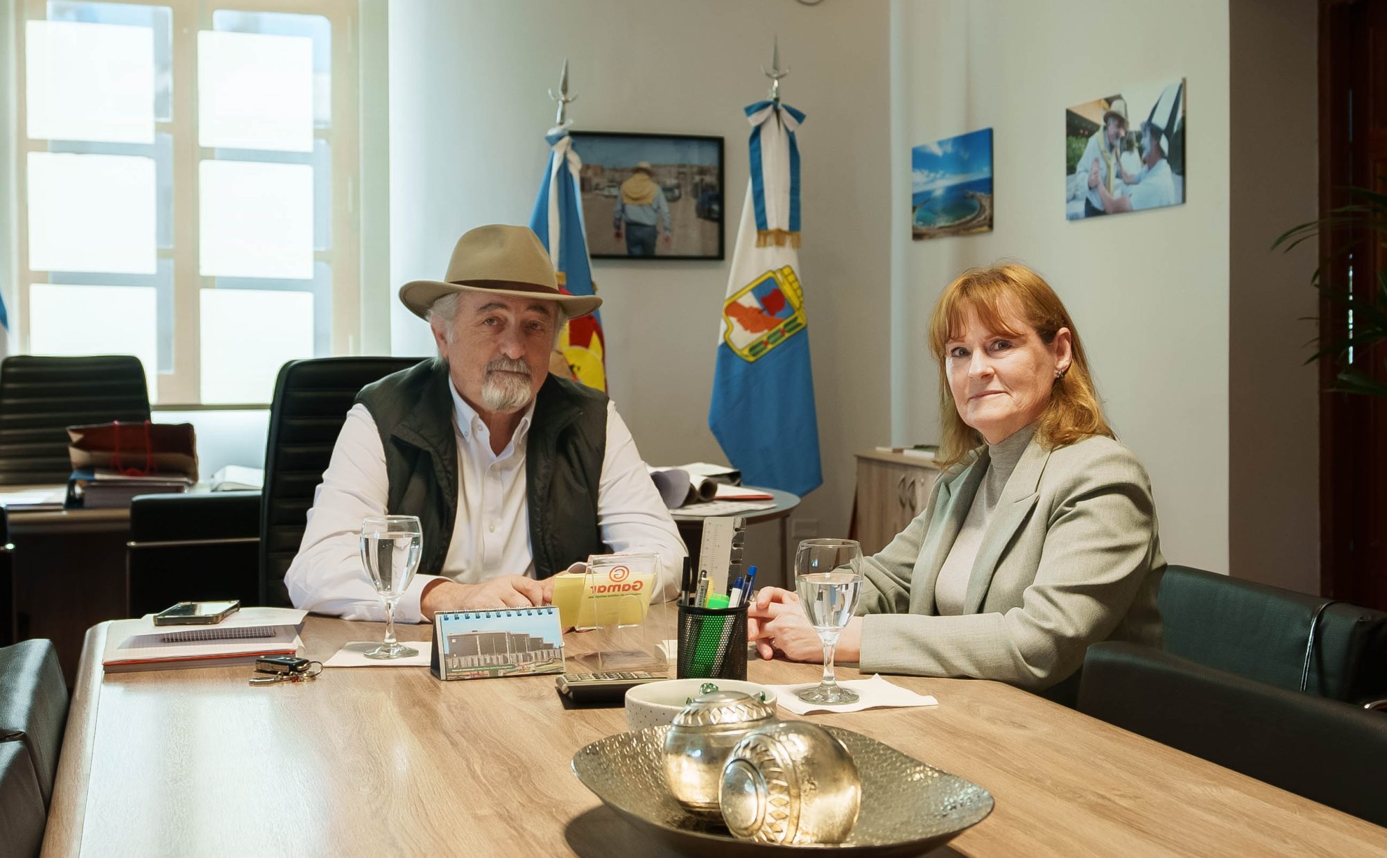 Macharashvili recibió a Digna Hernando y dialogaron acerca de los proyectos de desarrollo y actividades futuras del Puerto