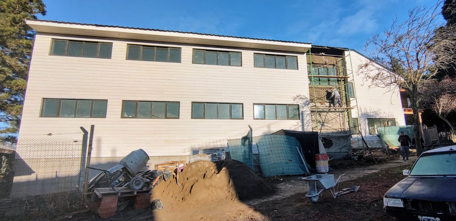 Provincia continúa con la obra de ampliación de la Escuela N° 767 de Esquel