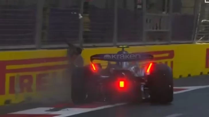 Franco Colapinto chocó en las prácticas del Gran Premio de Azerbaiyán