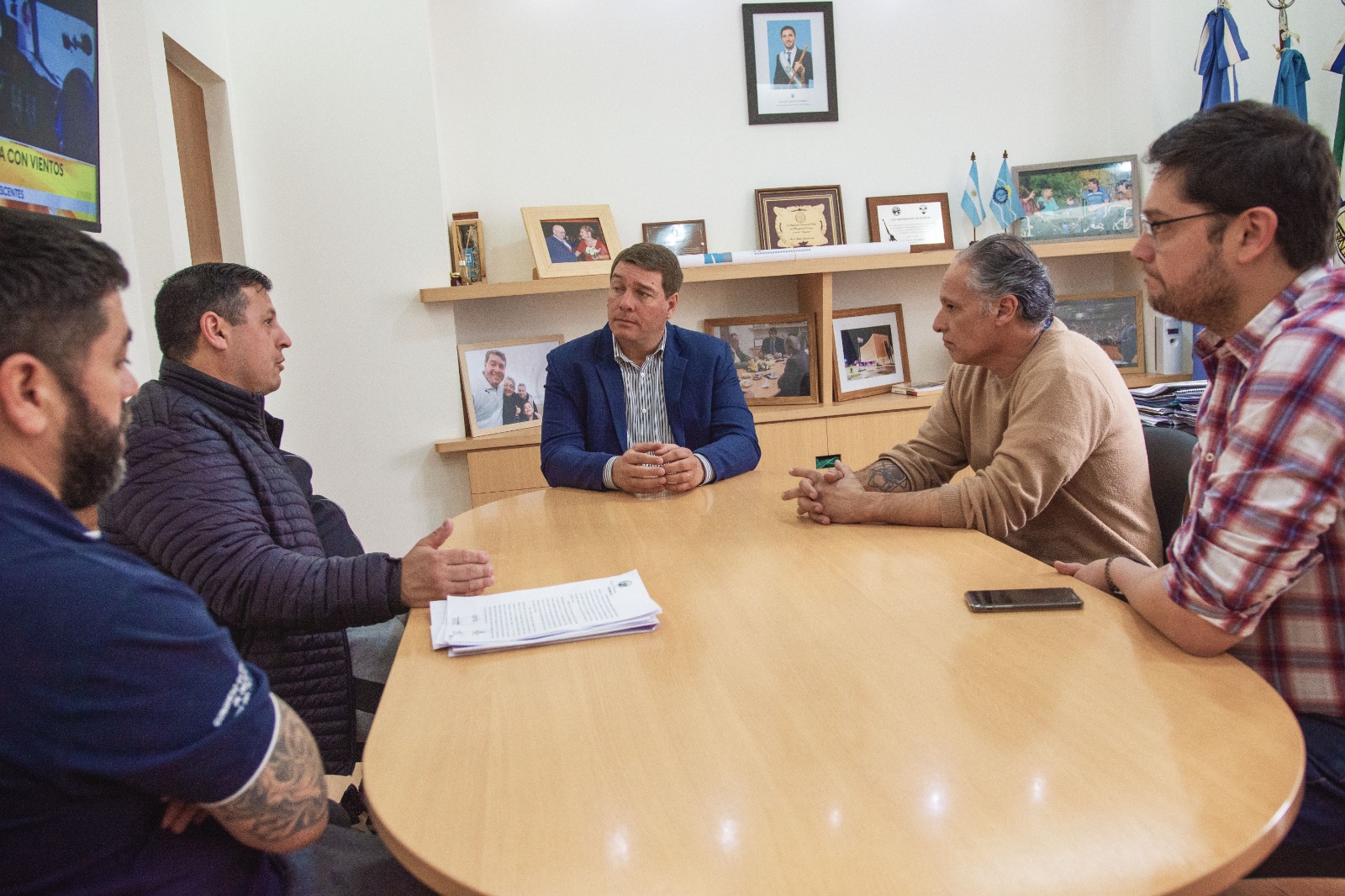 La Municipalidad y la Unión Obrera Metalúrgica articulan trabajos conjuntos para Rawson