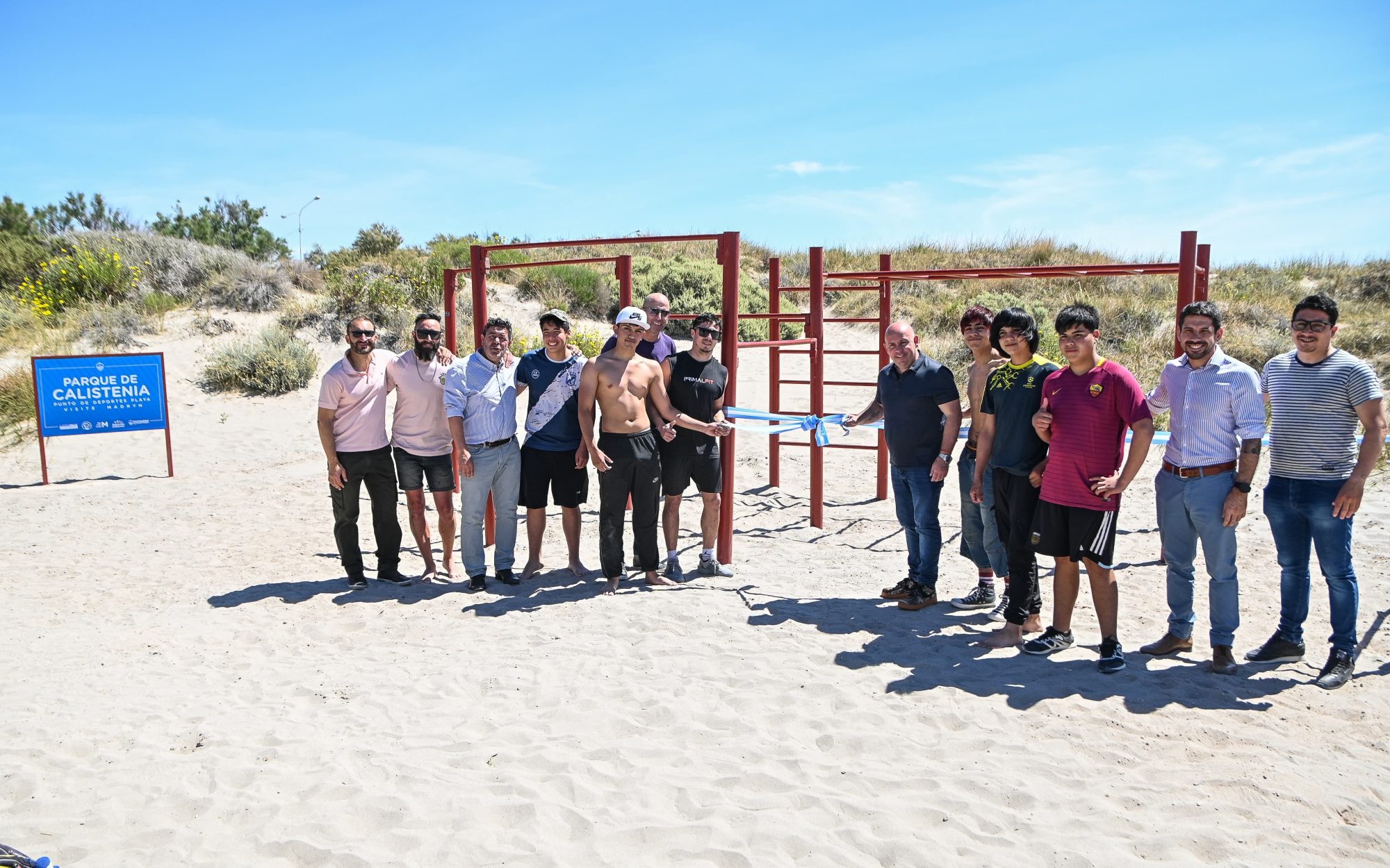 Se inauguró el Parque de Calistenia en la playa de Puerto Madryn