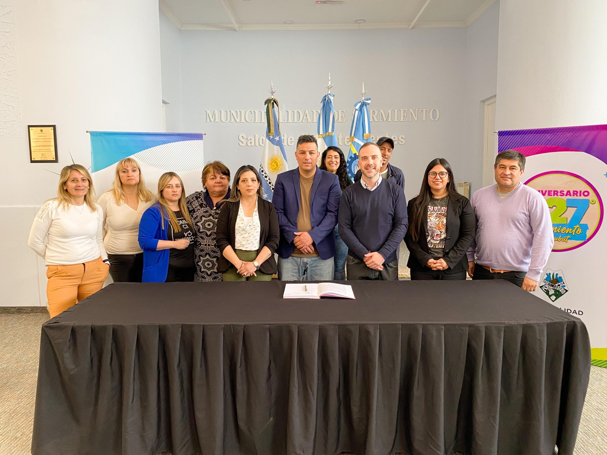 Balochi acordó un aumento salarial del 30 por ciento con municipales de Sarmiento