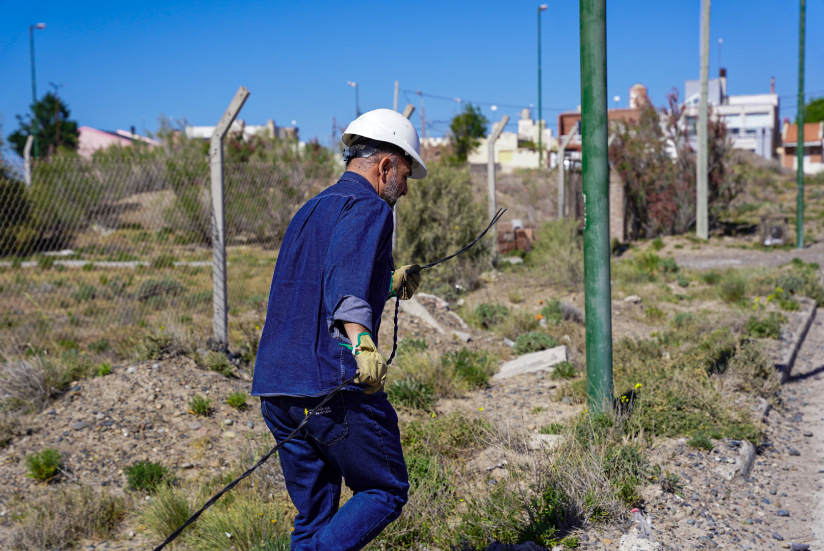 Rawson: Roban cables en distintos puntos de la ciudad