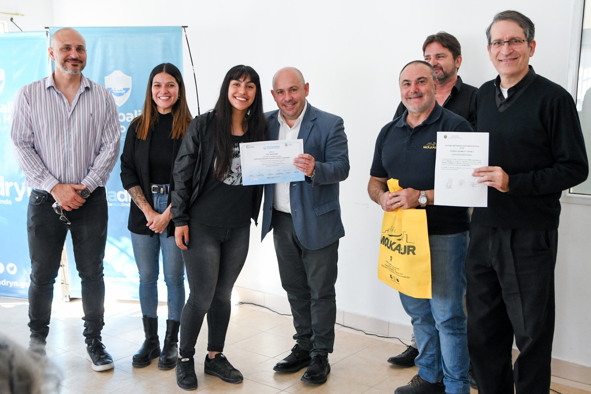 Sastre celebró que cada vez más madrynenses realicen cursos que brindan herramientas para conseguir empleo