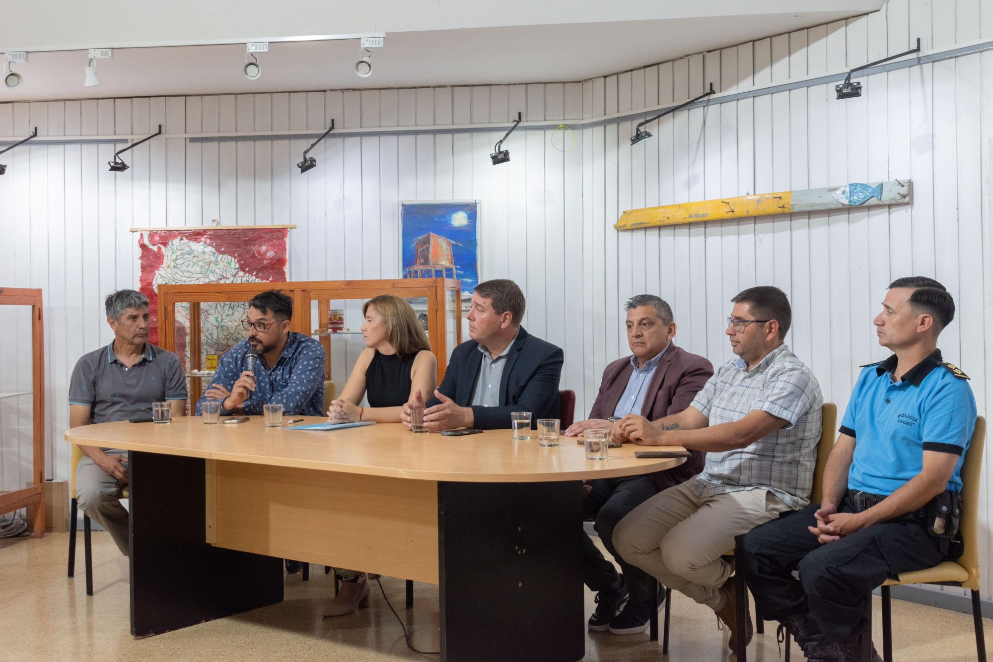 Biss encabezó la presentación de la Campaña de Concientización y Prevención de ahogamiento en el Río Chubut