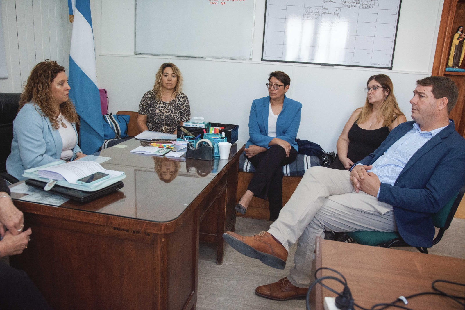 Biss se reunió con la nueva directora del Hospital Santa Teresita de Rawson