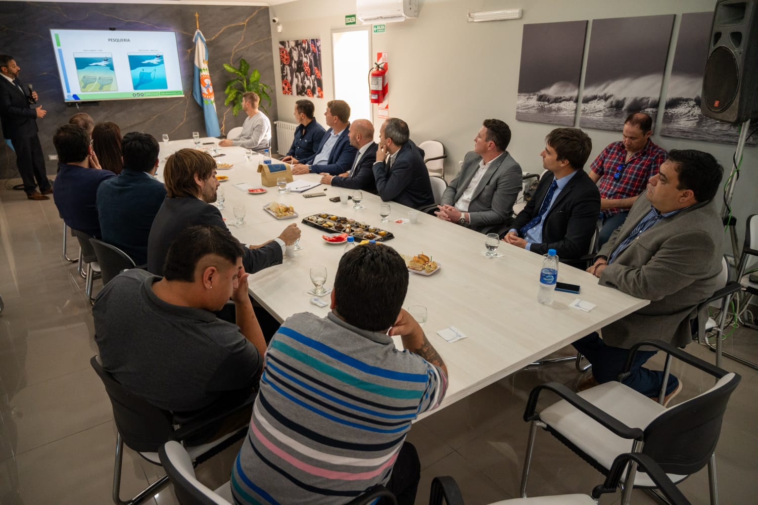 Biss y el sector pesquero se reunieron con el Embajador de la Unión Europea para potenciar la producción local