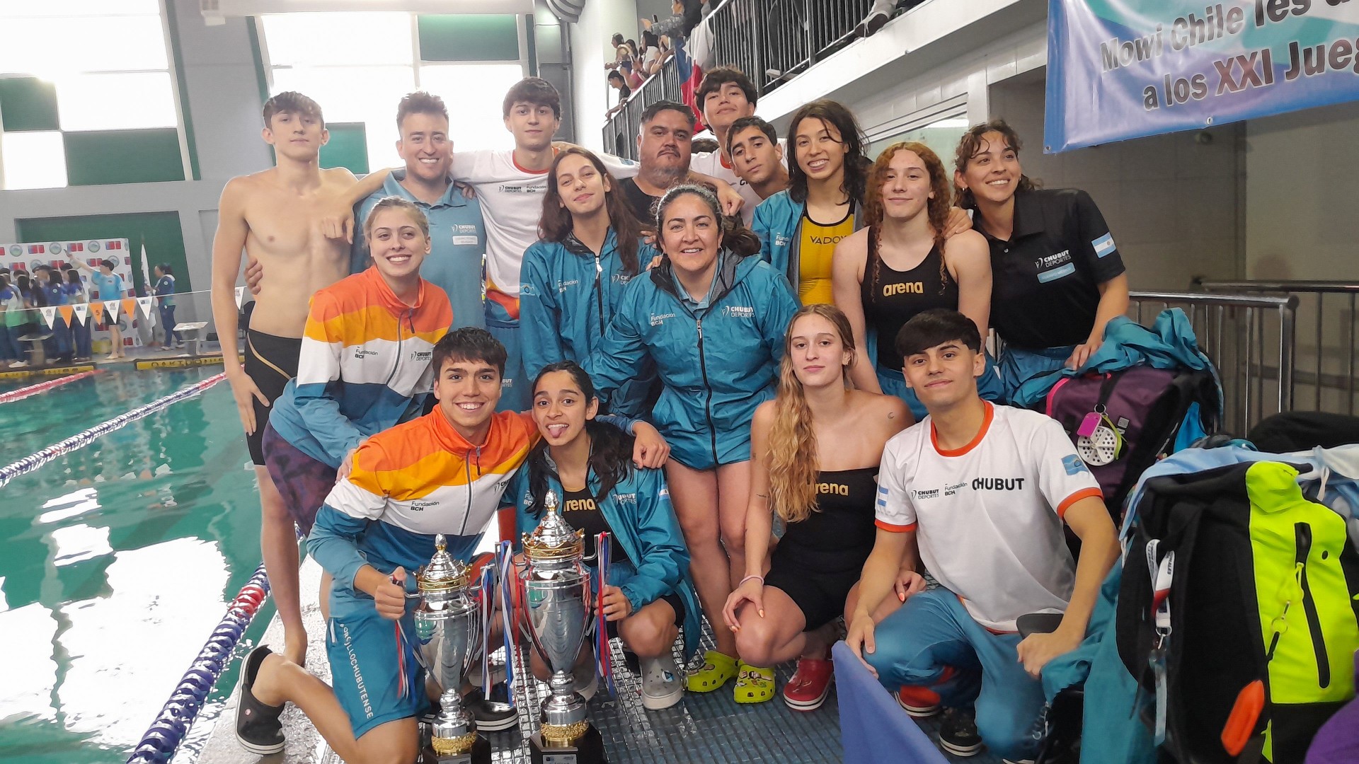 Con una destacada participación de los deportistas chubutenses finalizan los Juegos de la Araucanía en Chile