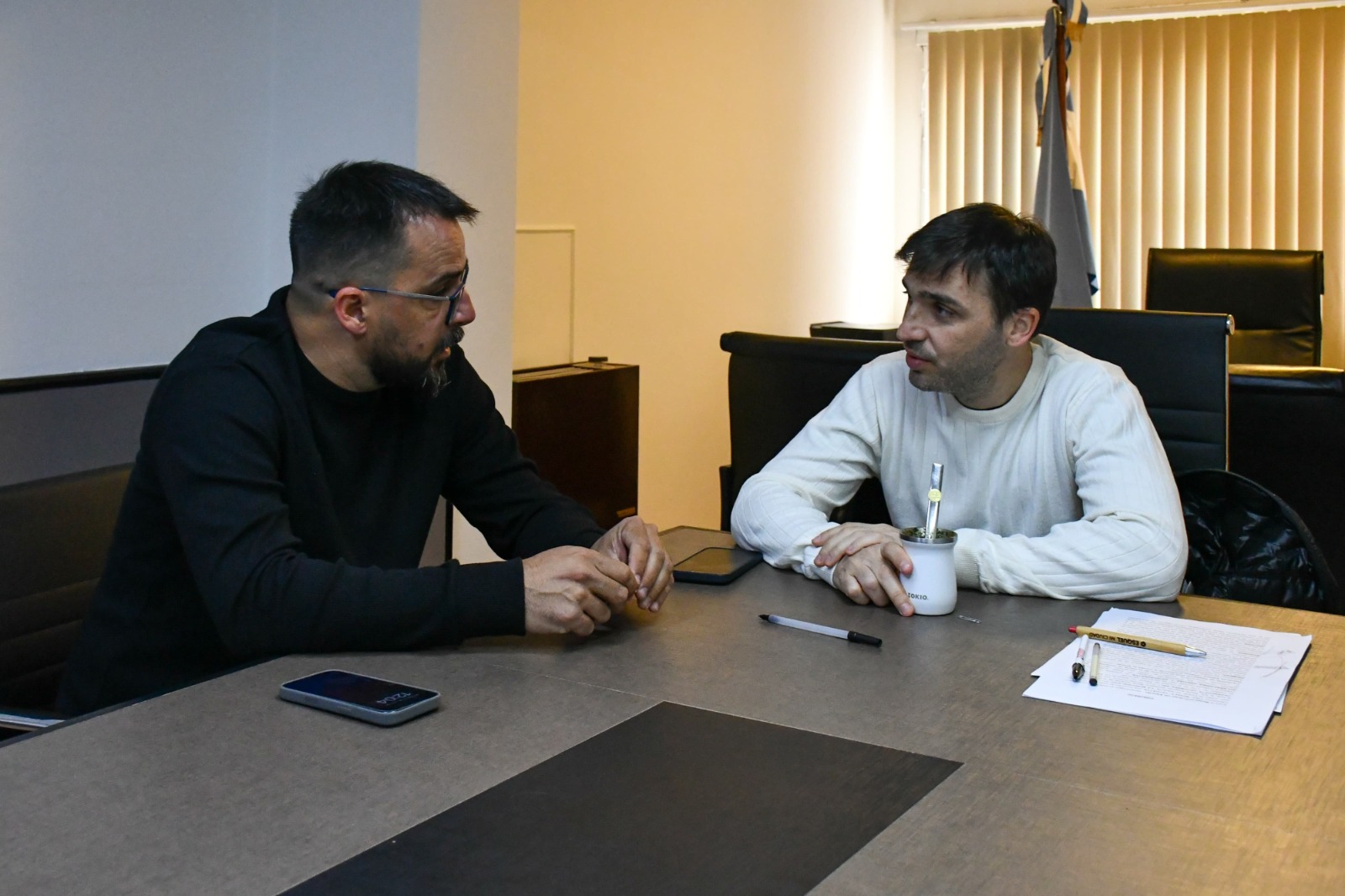 Torres y Taccetta planifican los trabajos en conjunto para el 2025 en Esquel: Viviendas, urbanización, reactivación de las obras del aeropuerto y desembarco de inversiones