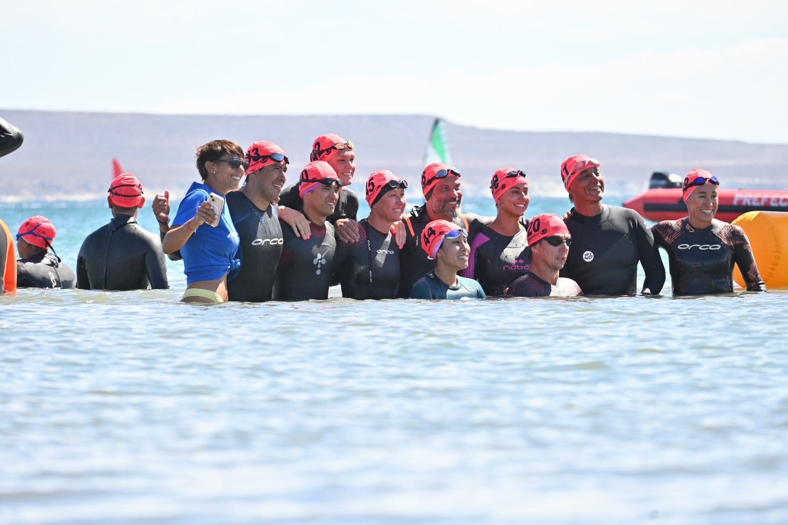 Madryn: El Festival Acuático Antonio Torrejón presenta una competencia de natación de aguas abiertas