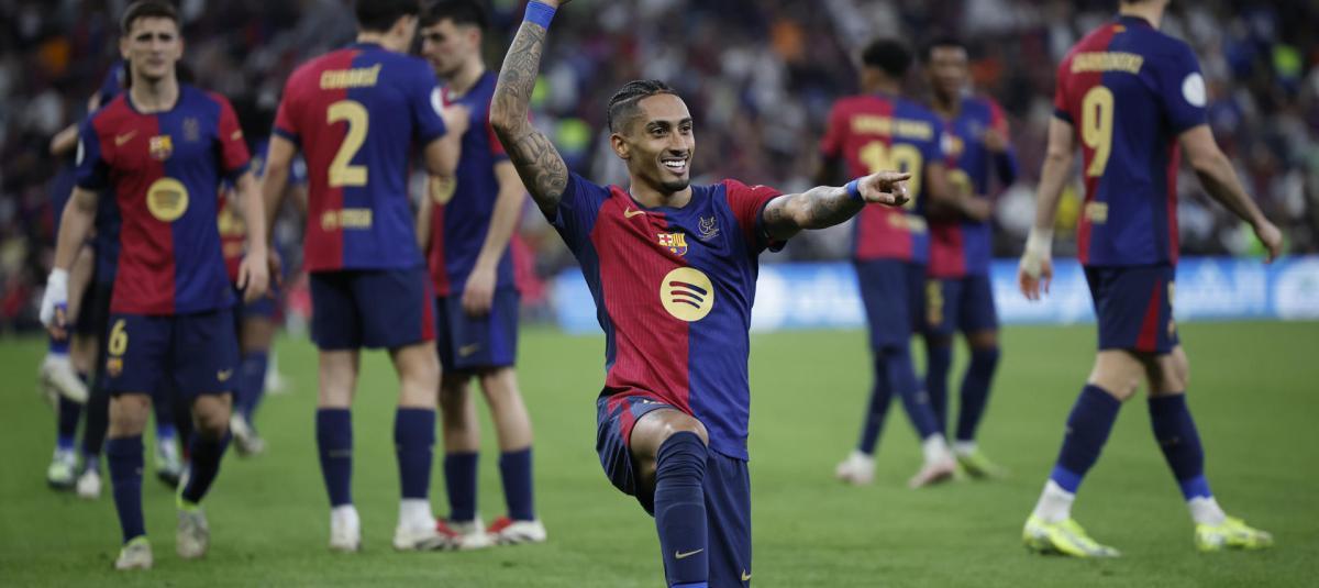 El Barcelona vapuleó 5-2 al Real Madrid y se consagró campeón de la Supercopa de España