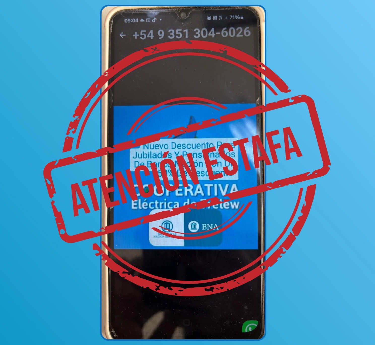 La Cooperativa Eléctrica de Trelew advierte sobre estafas perpetradas invocando su nombre