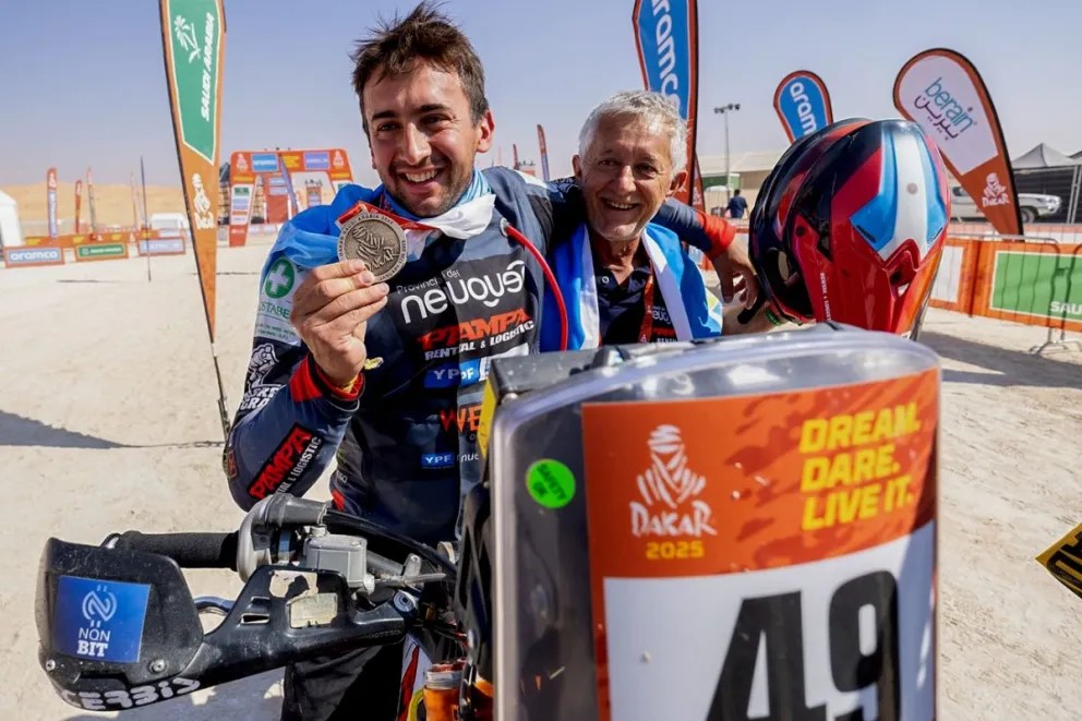 El neuquino Santiago Rostan finalizó su segundo Dakar