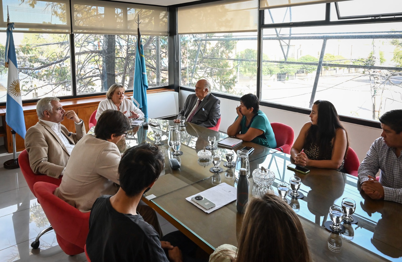 Ministros del Superior Tribunal de Justicia recibieron a las nuevas autoridades del SITRAJUCh