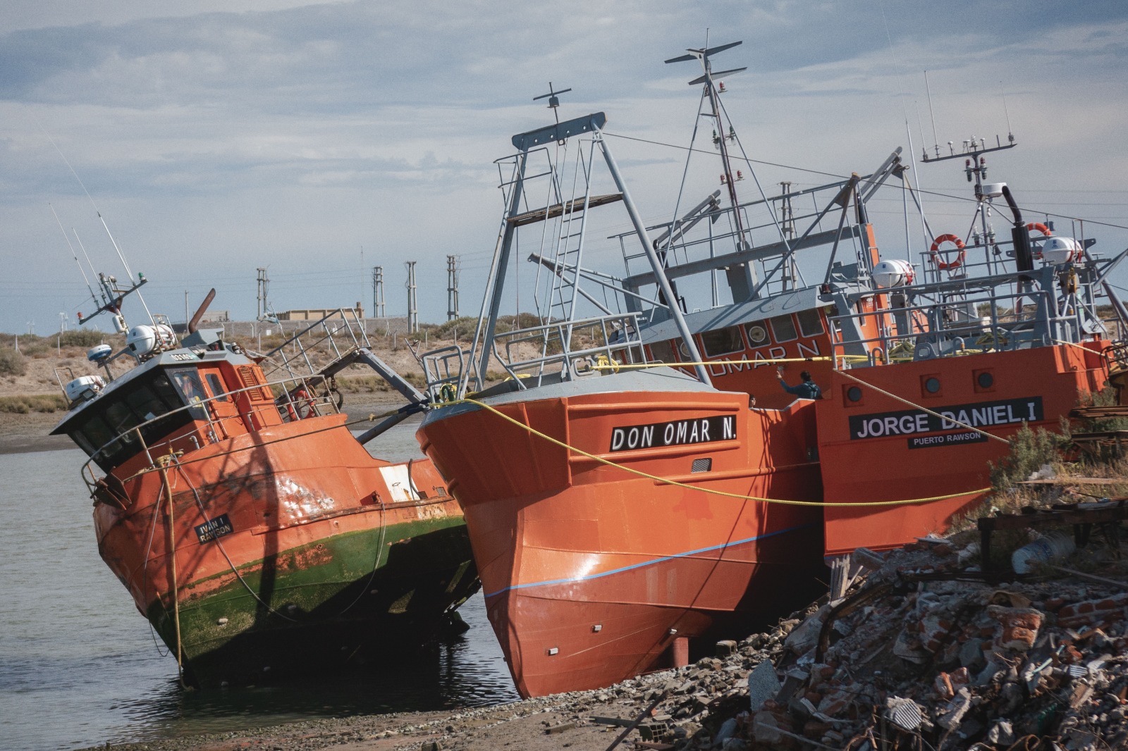 Biss acompañó la botadura del buque pesquero “Don Omar”