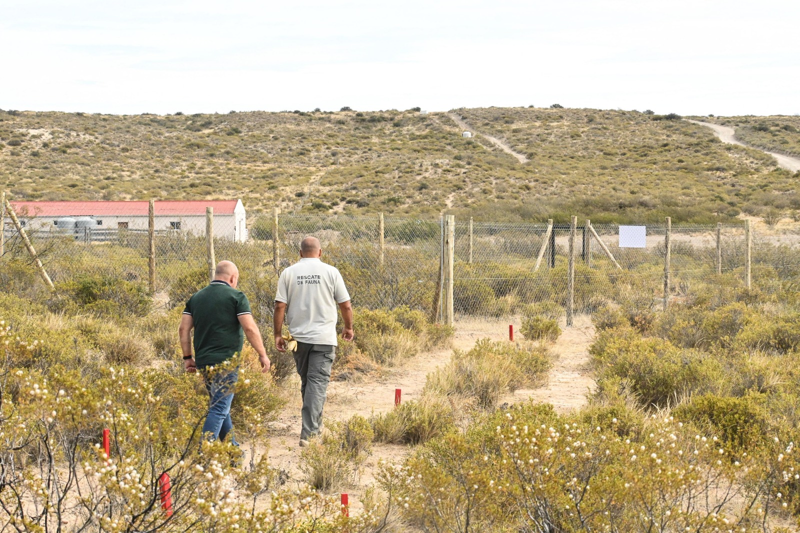 Sastre visitó el Centro de Rescate Refaunar, el primer y único centro de rehabilitación de fauna silvestre de la Patagonia