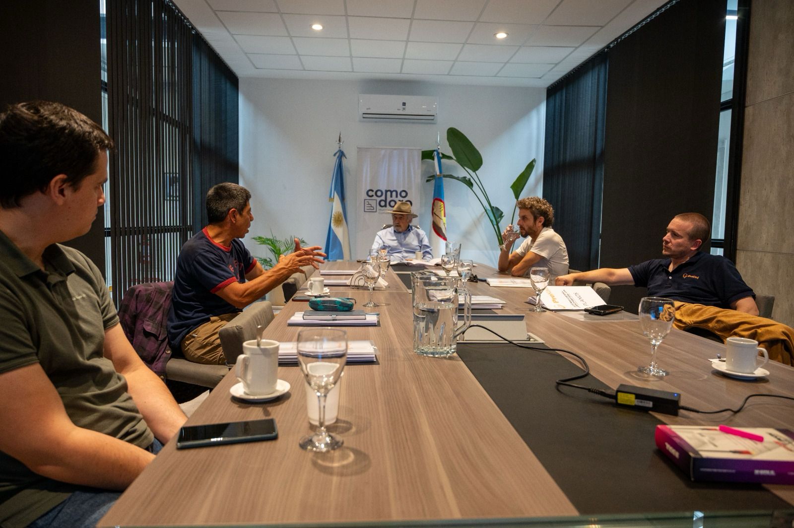 Macharashvili recibió a las empresas que elaboraron un proyecto para avanzar con la obra del camino ARA San Juan