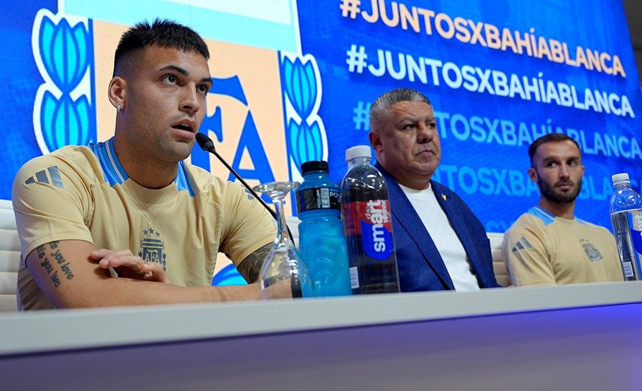 La Selección Argentina jugará un amistoso con la Sub 20 a beneficio de Bahía Blanca