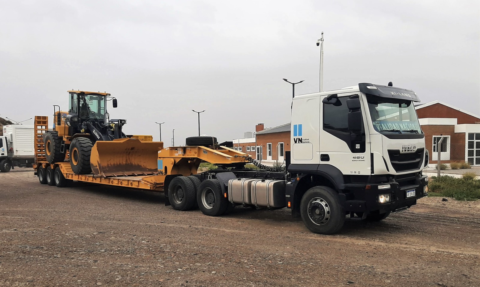 Vialidad Nacional en Chubut envió equipos viales y agentes para trabajar en la emergencia en Bahía Blanca