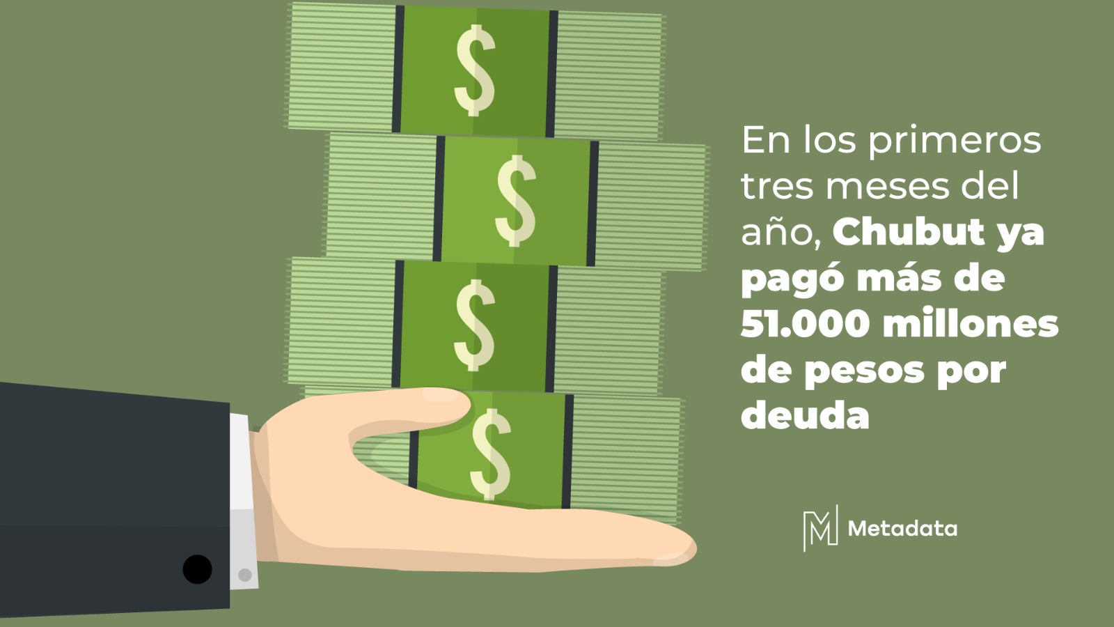 En los primeros tres meses del año, Chubut ya pagó más de 51.000 millones de pesos por deuda