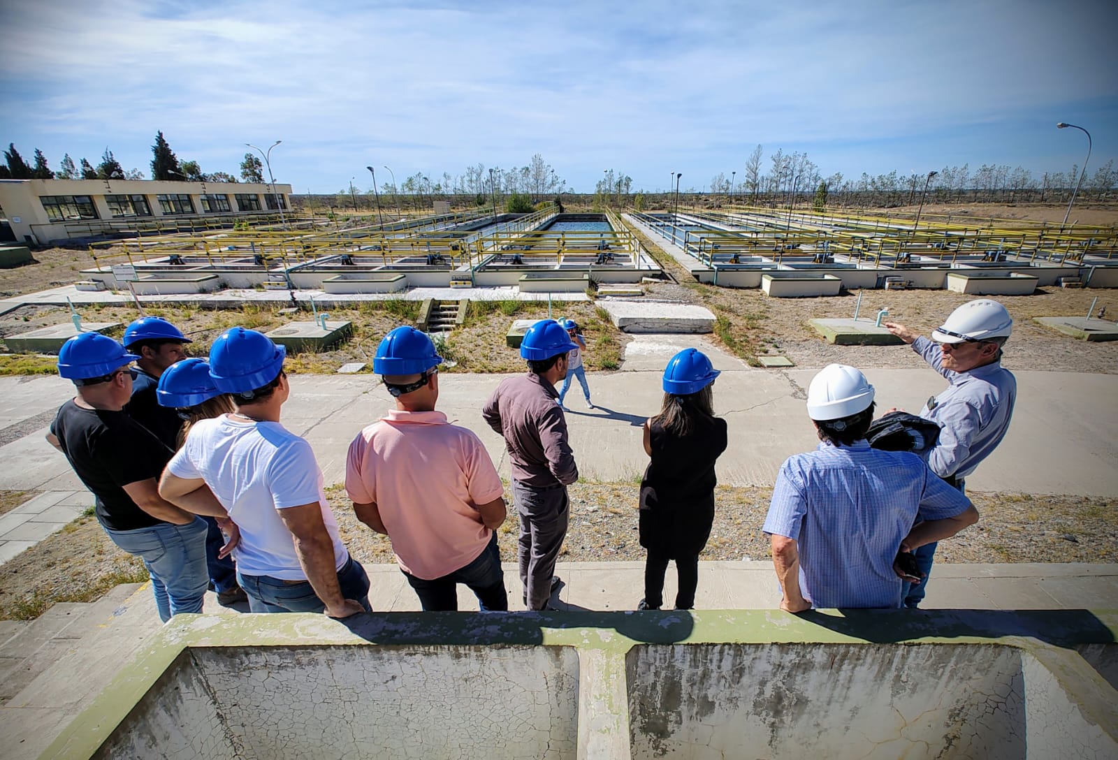 Ebene y concejales recorrieron la planta potabilizadora de Madryn