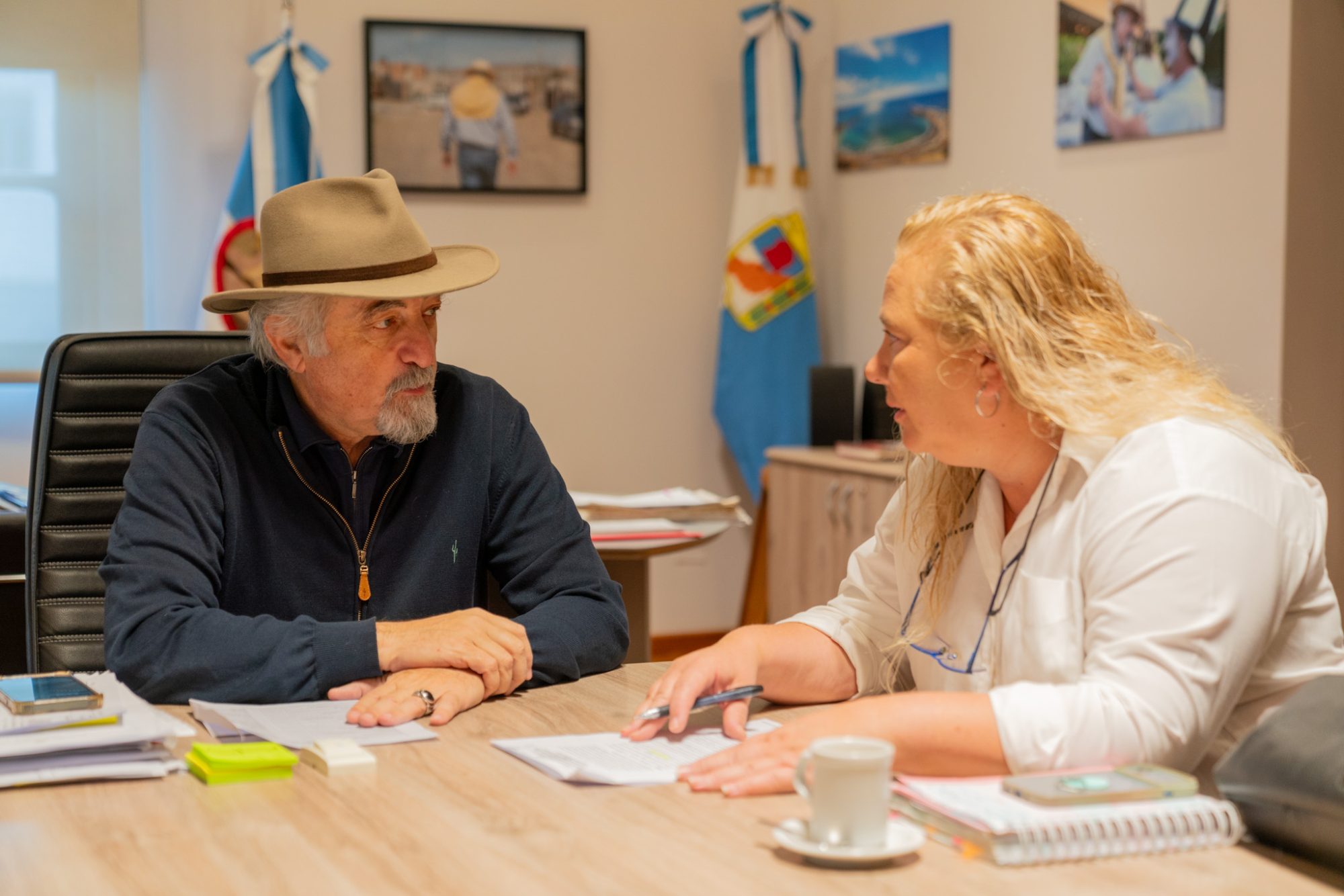 Macharashvili se reunió con la Directora General de Escuelas para acelerar los trabajos prioritarios en los colegios